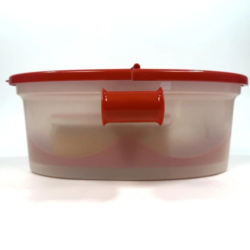 Microwave Pasta Boat TeleBrands Red Complete Strainer Insert Recipe Book